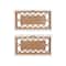 Set of 2 Beige Wood Farmhouse Sign Wall Decor, 12.25" x 7"